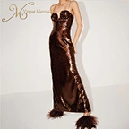 sequin evening dress